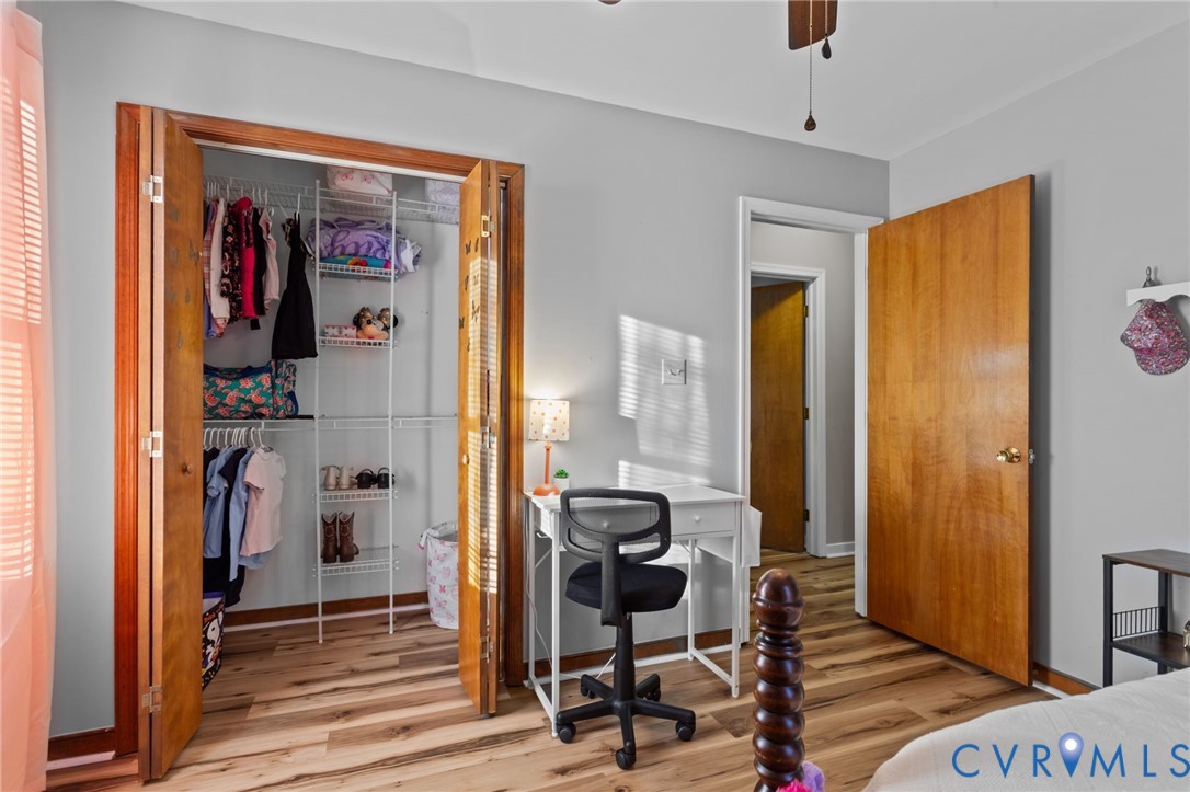 37 La Mae Court Aylett, VA 23009 - Photo 22 of 36 a view of a hallway with workspace and a window
