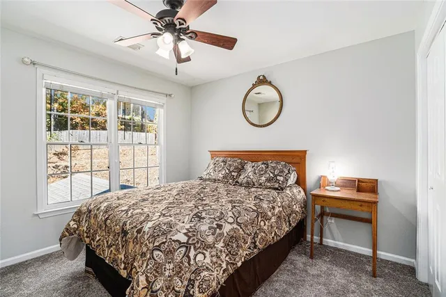 a view of small space with closet