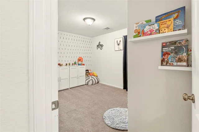 a view of hallway with toys