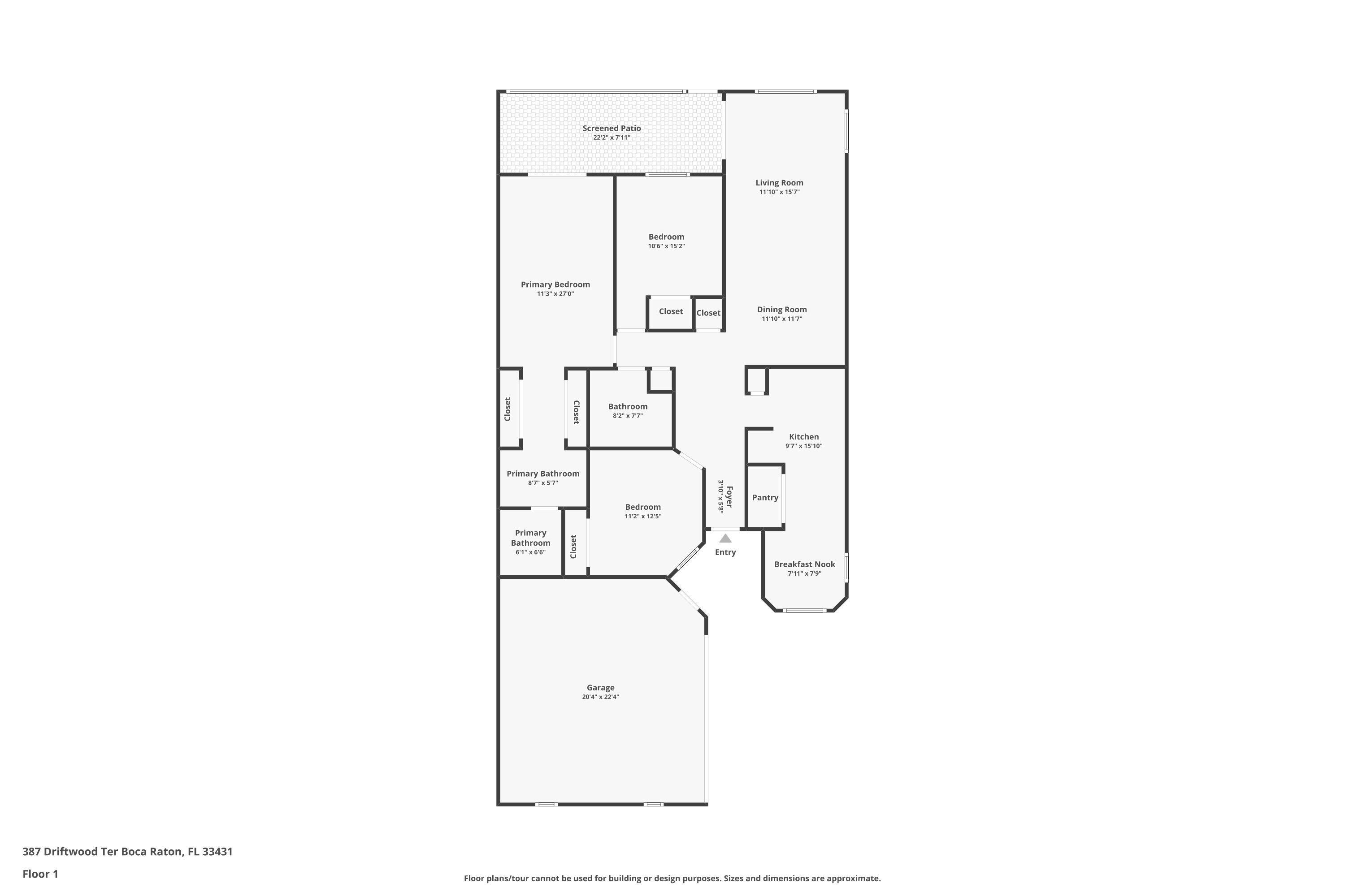 387 Driftwood Terrace Boca Raton, FL 33431 - Photo 26 of 26 Floor Plan