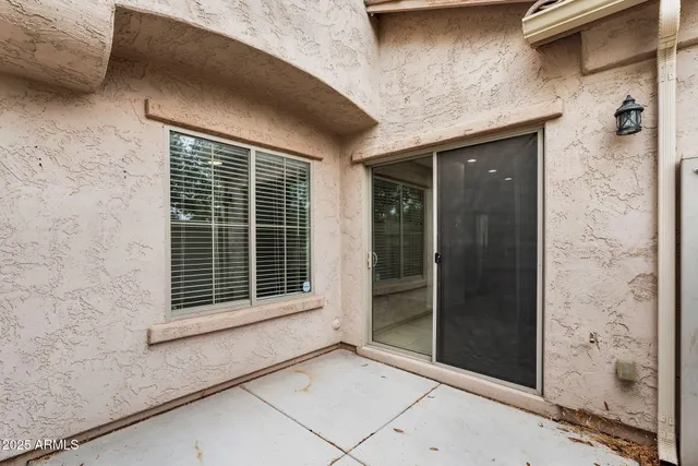 a view of front door of house