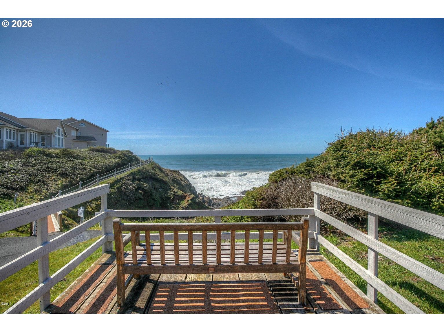 140 Gull Station Depoe Bay, OR 97341 - Photo 48 of 48 a view of balcony with wooden floor