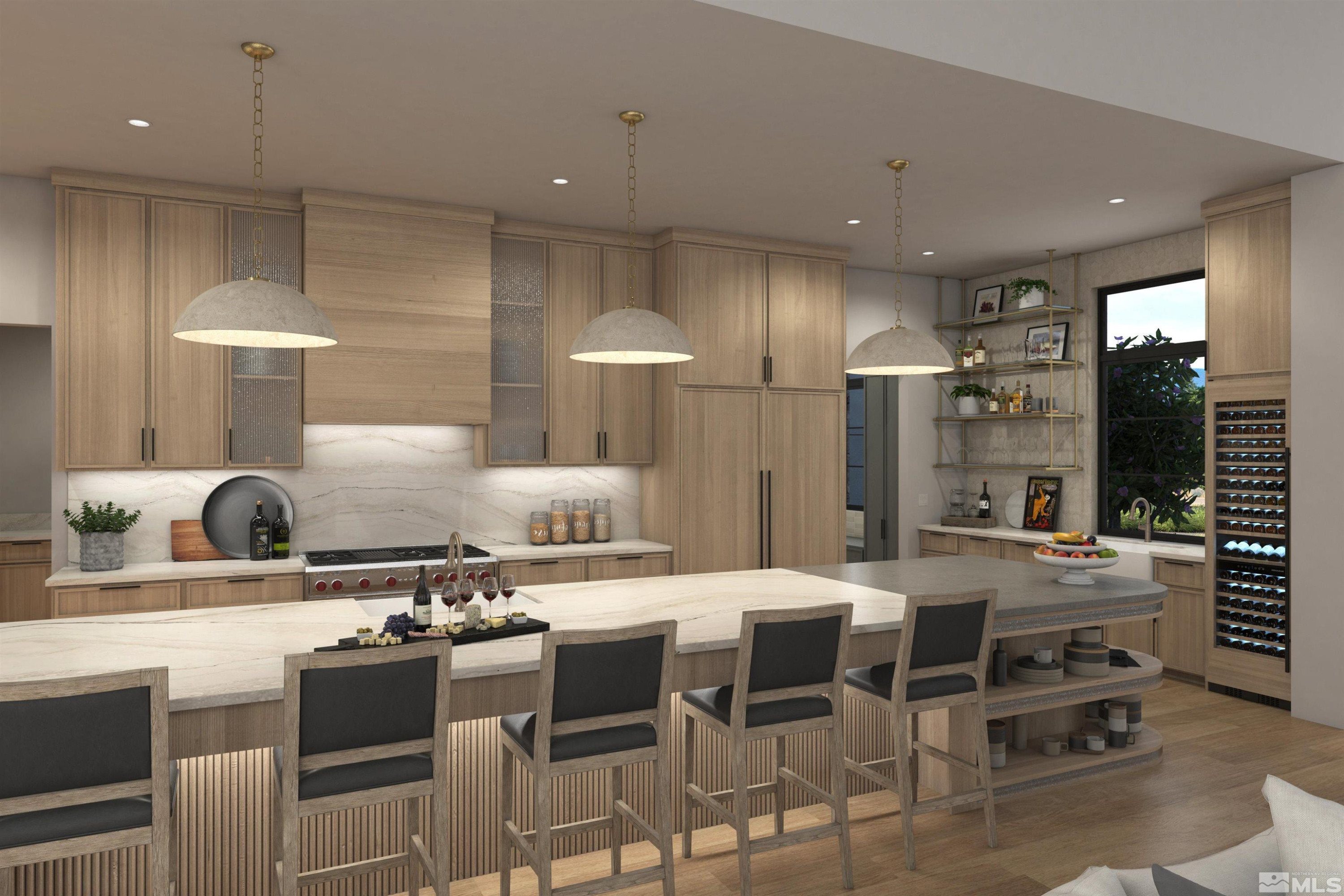 17 Glenhaven Drive Reno, NV 89511 - Photo 12 of 38 a kitchen with stainless steel appliances kitchen island granite countertop a sink and cabinets