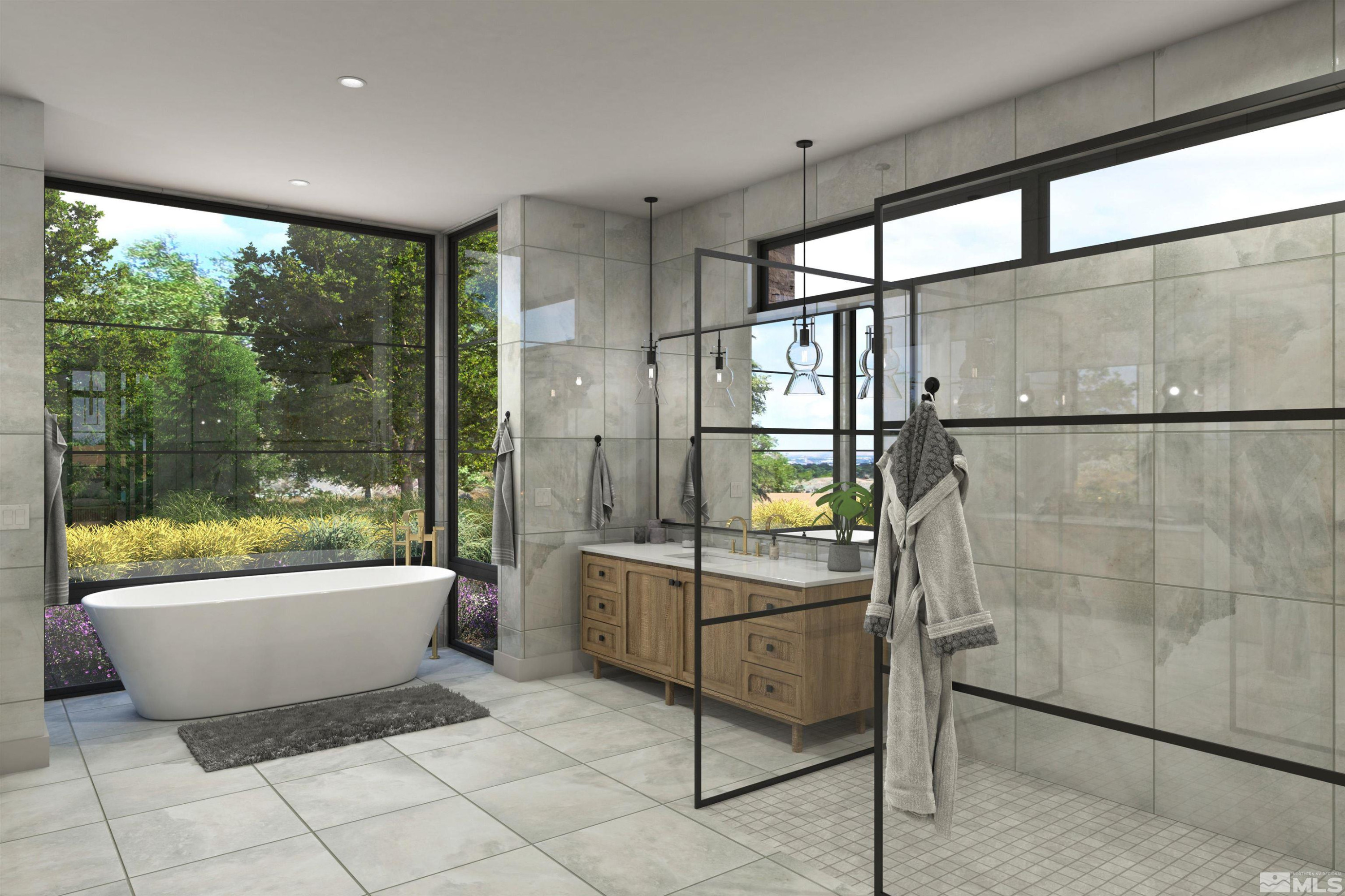 17 Glenhaven Drive Reno, NV 89511 - Photo 20 of 38 a bathroom with a bathtub and large window