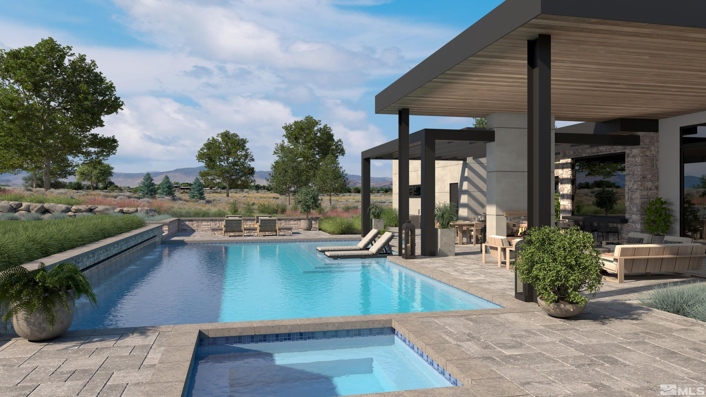 17 Glenhaven Drive Reno, NV 89511 - Photo 7 of 38 a view of a house with sitting area and swimming pool