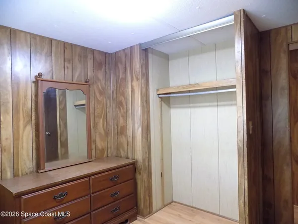 a view of a closet area