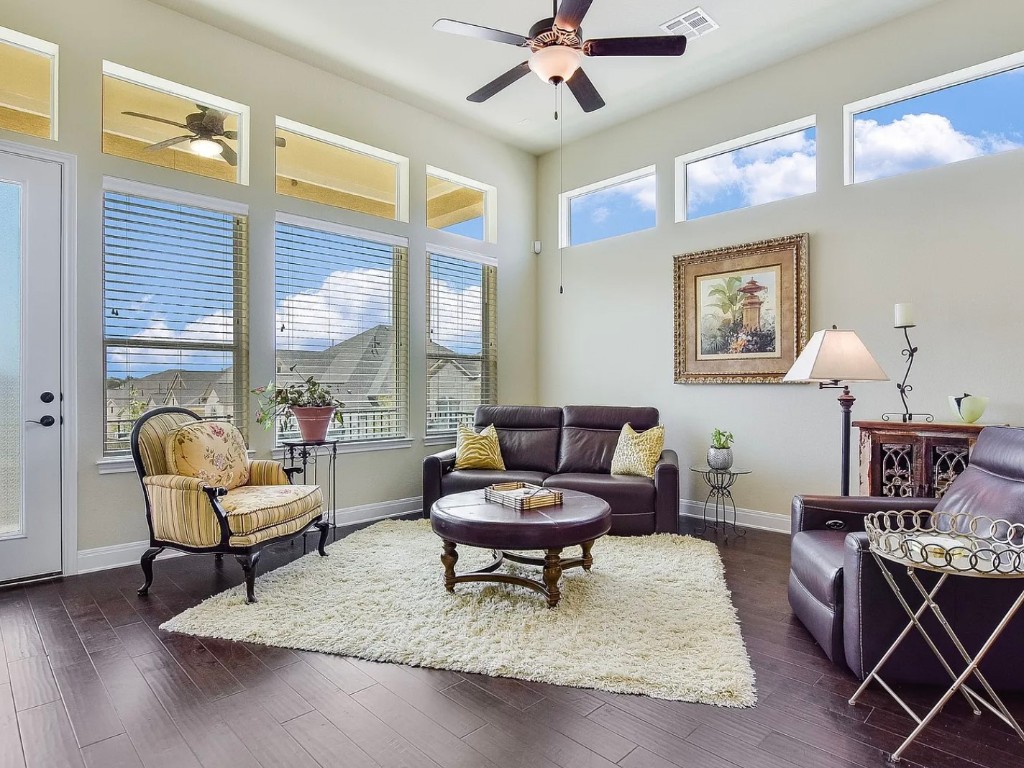 106 Evolutions Path Austin, TX 78738 - Photo 1 of 24 a living room with furniture and a large window