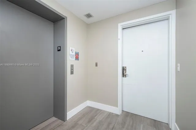 a view of an empty room