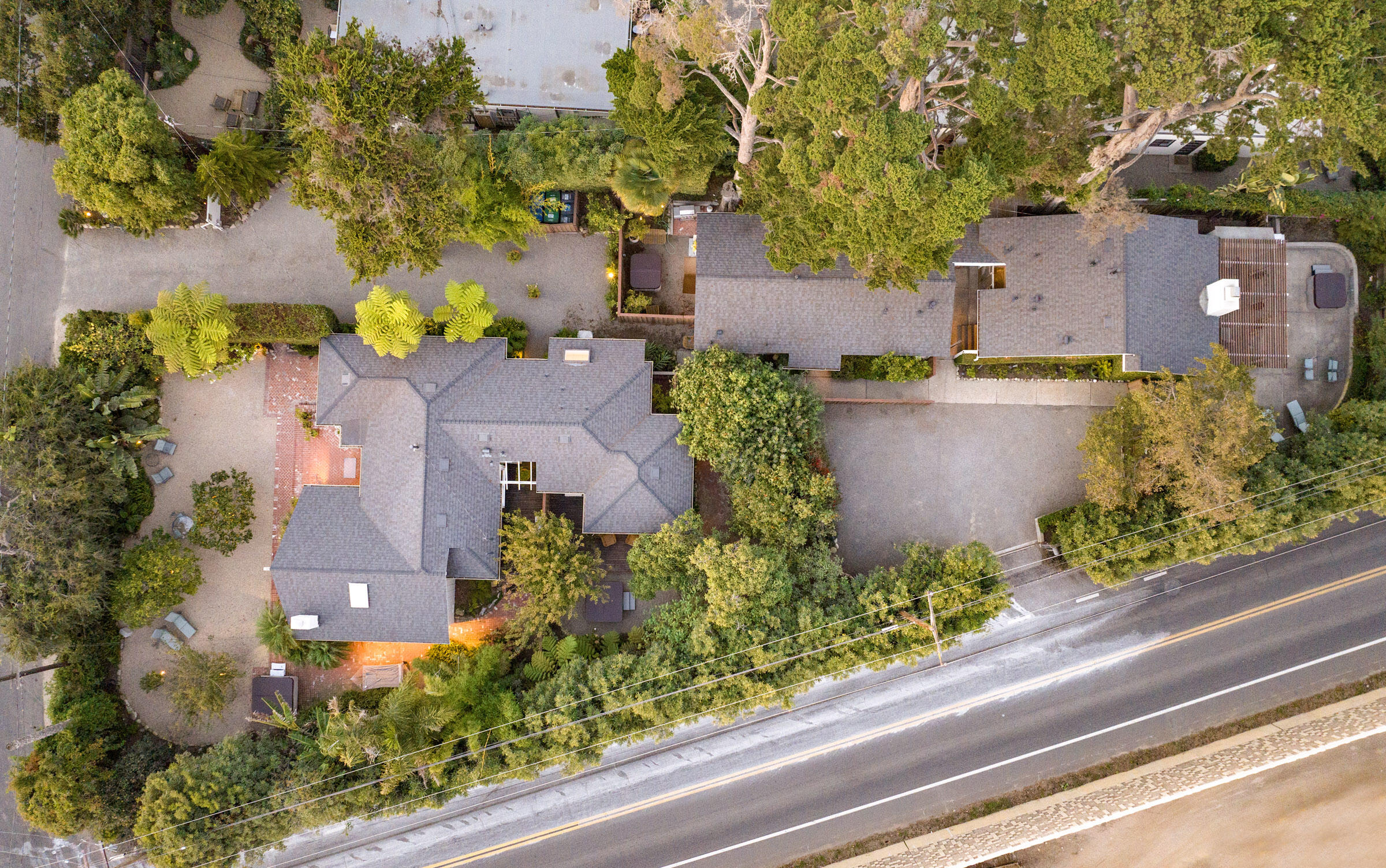 126 Loureyro Road Montecito, CA 93108 - Photo 2 of 46 an aerial view of a house with a yard