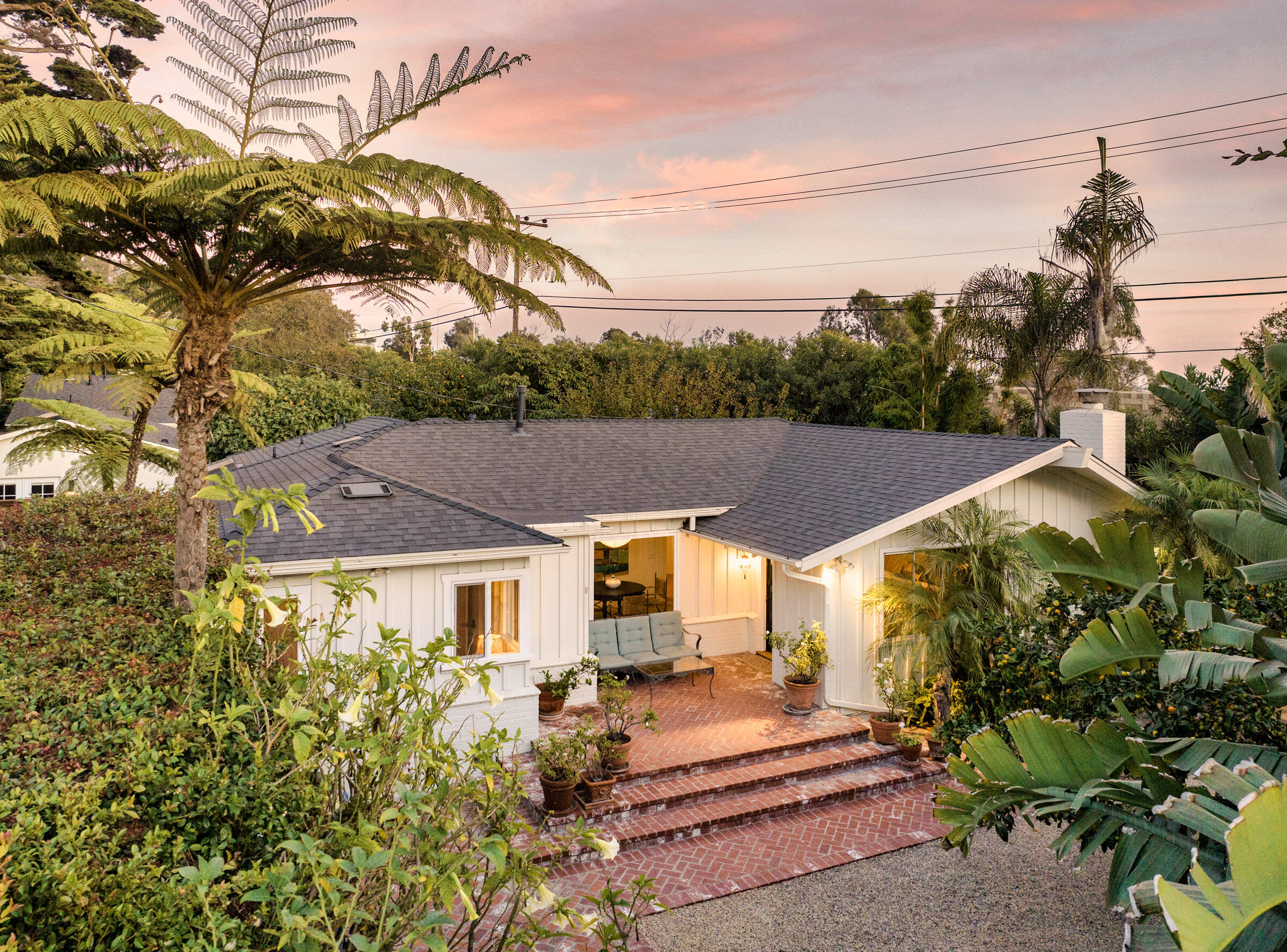 126 Loureyro Road Montecito, CA 93108 - Photo 3 of 46 a house view with a garden space