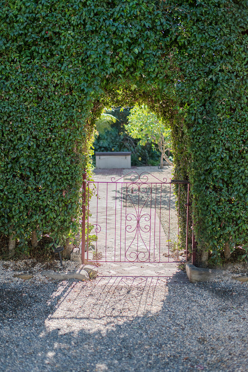 126 Loureyro Road Montecito, CA 93108 - Photo 7 of 46 a front view of a house with a garden