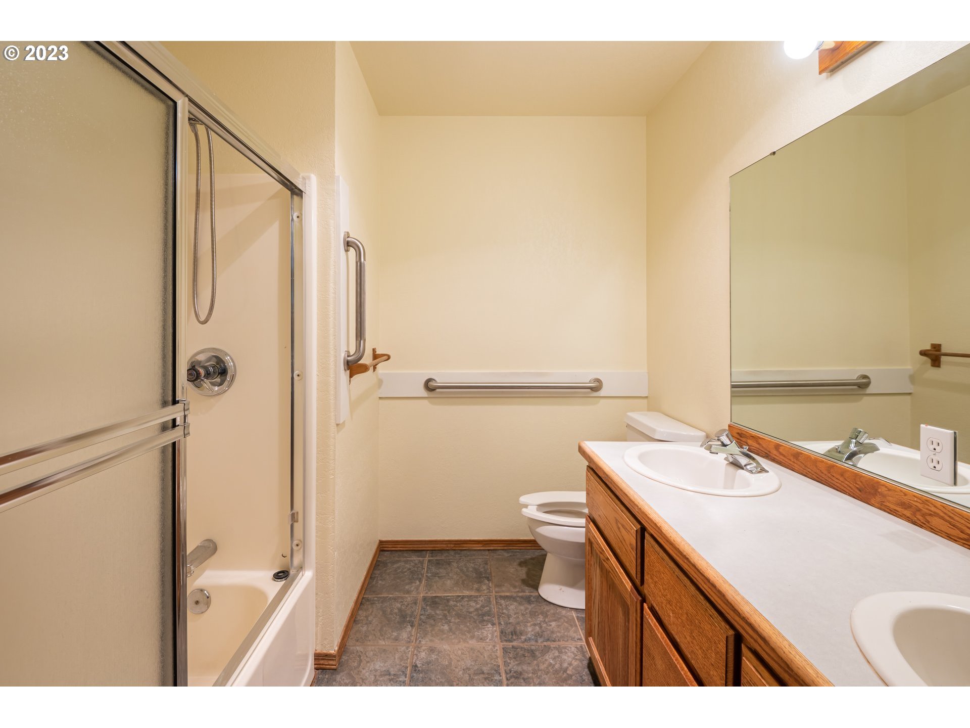 87763 Two Mile Lane Bandon, OR 97411 - Photo 23 of 41 a bathroom with a sink a toilet and shower