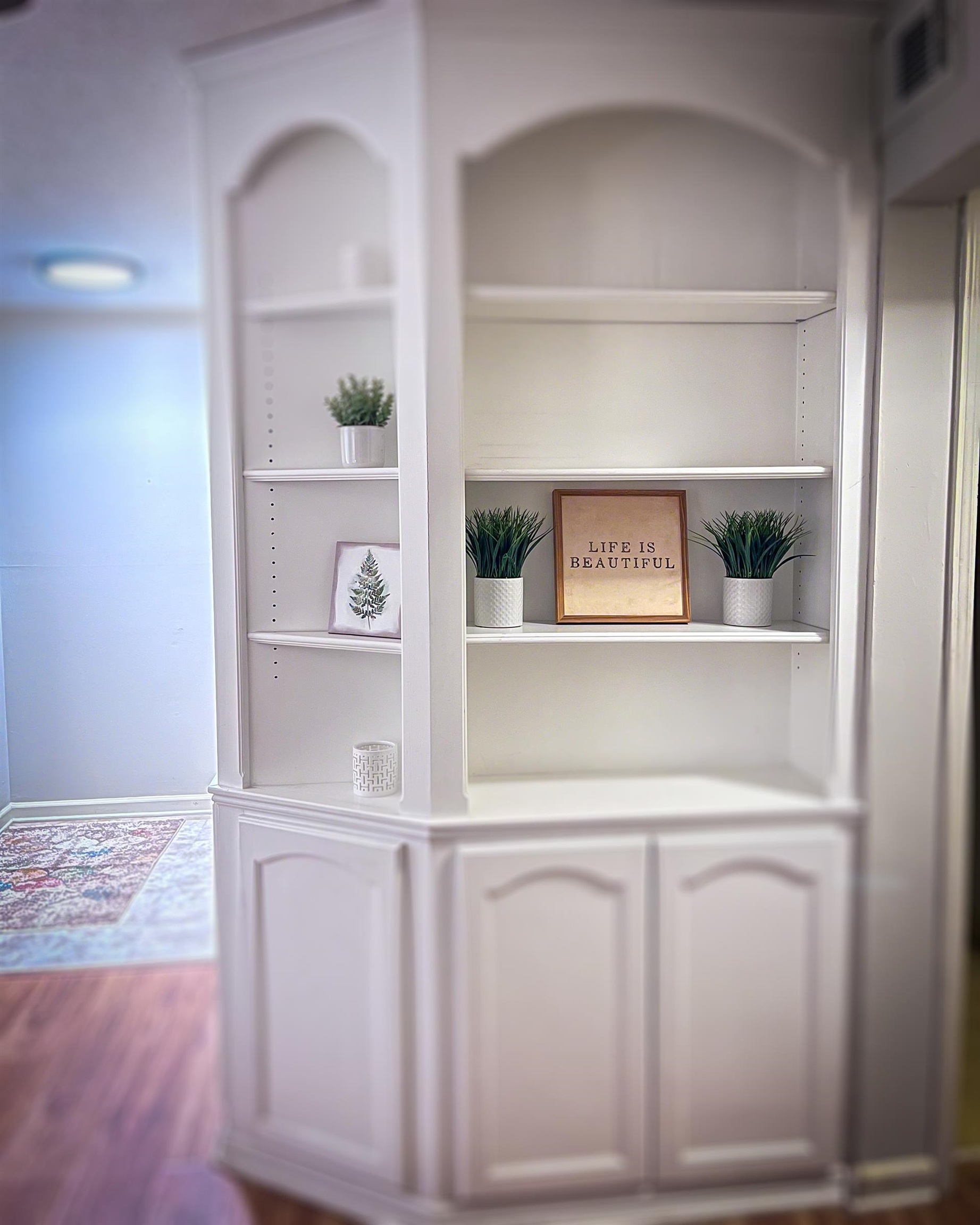 6410 Macon Road Memphis, TN 38134 - Photo 5 of 13 a view of kitchen with white cabinets and front door