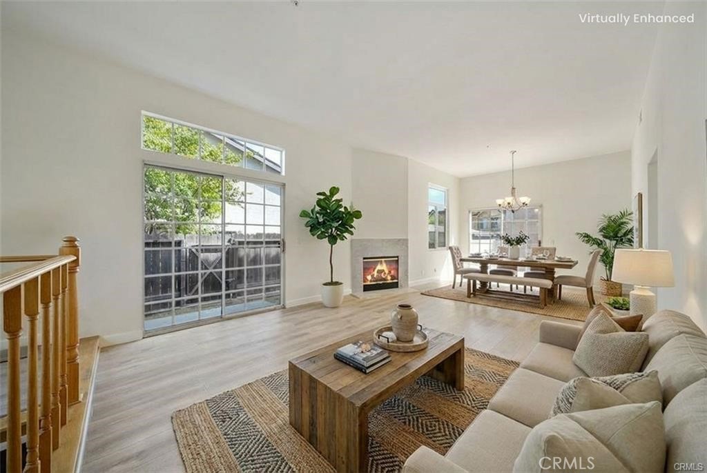 134 North Atlantic Boulevard, Unit B Alhambra, CA 91801 - Photo 5 of 18 a living room with furniture and a wooden floor