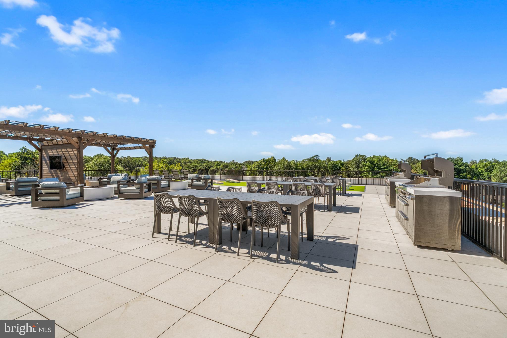 144 North Main Street Dublin, PA 18917 - Photo 26 of 40 a view of a terrace with furniture and city view