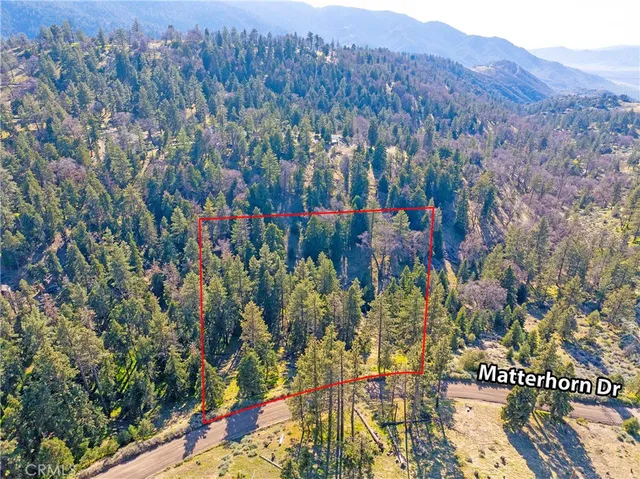 a view of a city with lush green forest