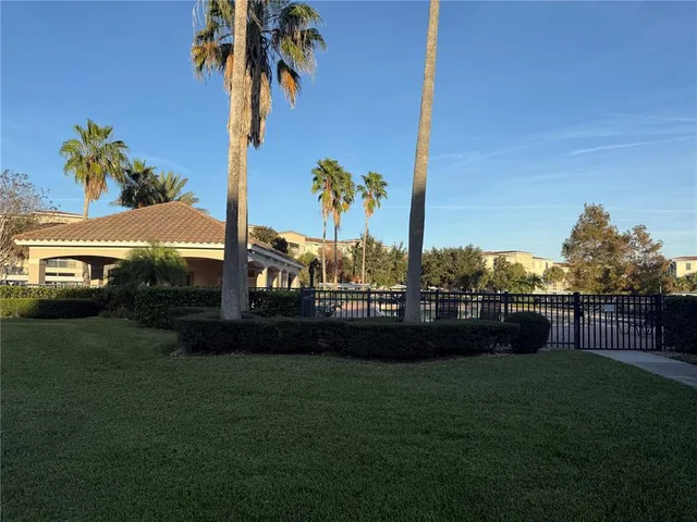a view of a terrace with skyline