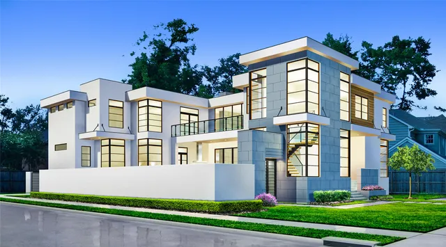 a front view of a house