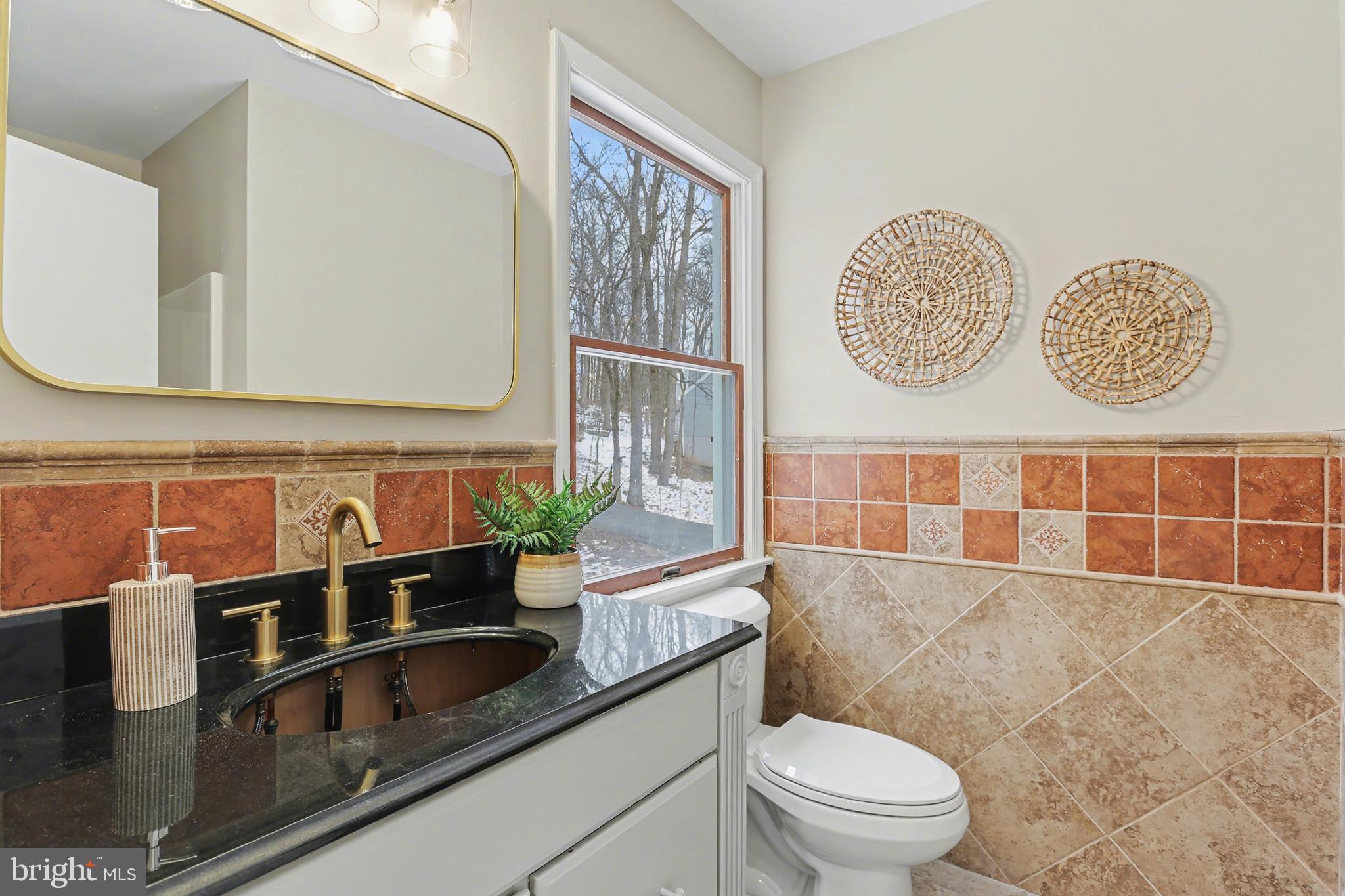 175 Timber Lane Lebanon, PA 17042 - Photo 26 of 39 a bathroom with a toilet a sink and a mirror