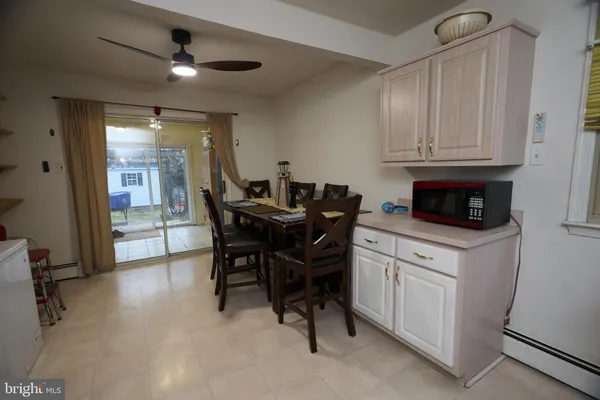 a stove top oven sitting inside of a kitchen