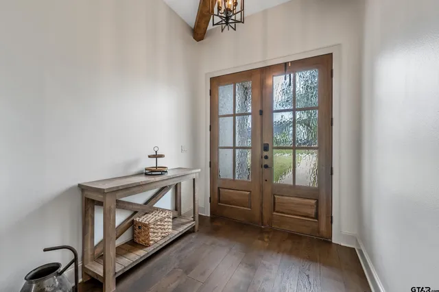 a room with furniture and a window