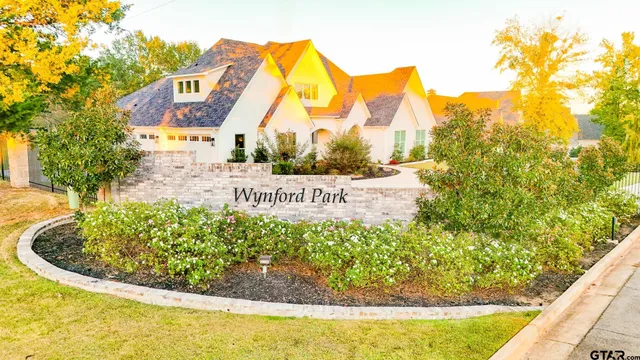 a view of swimming pool with a garden