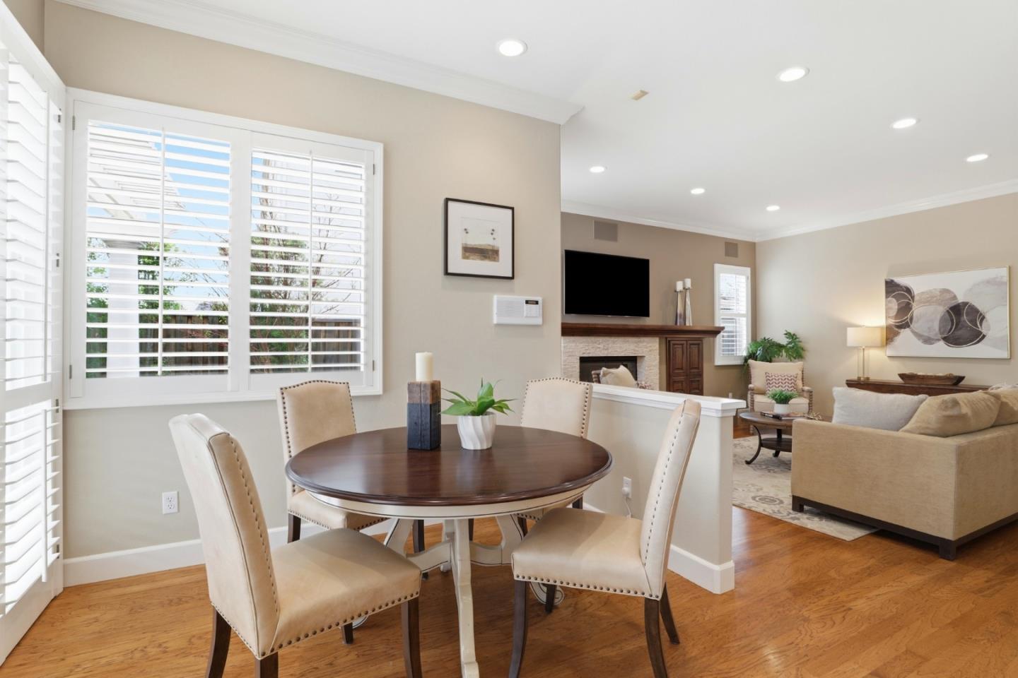 1134 Falcon Ridge Court San Jose, CA 95120 - Photo 20 of 63 a living room with fireplace furniture and a flat screen tv