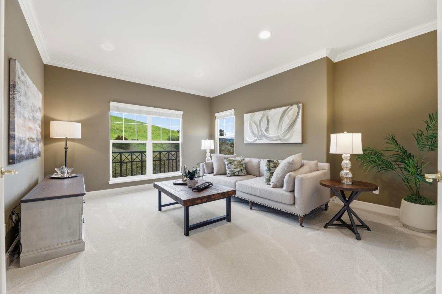 1134 Falcon Ridge Court San Jose, CA 95120 - Photo 25 of 63 a living room with furniture and a large window