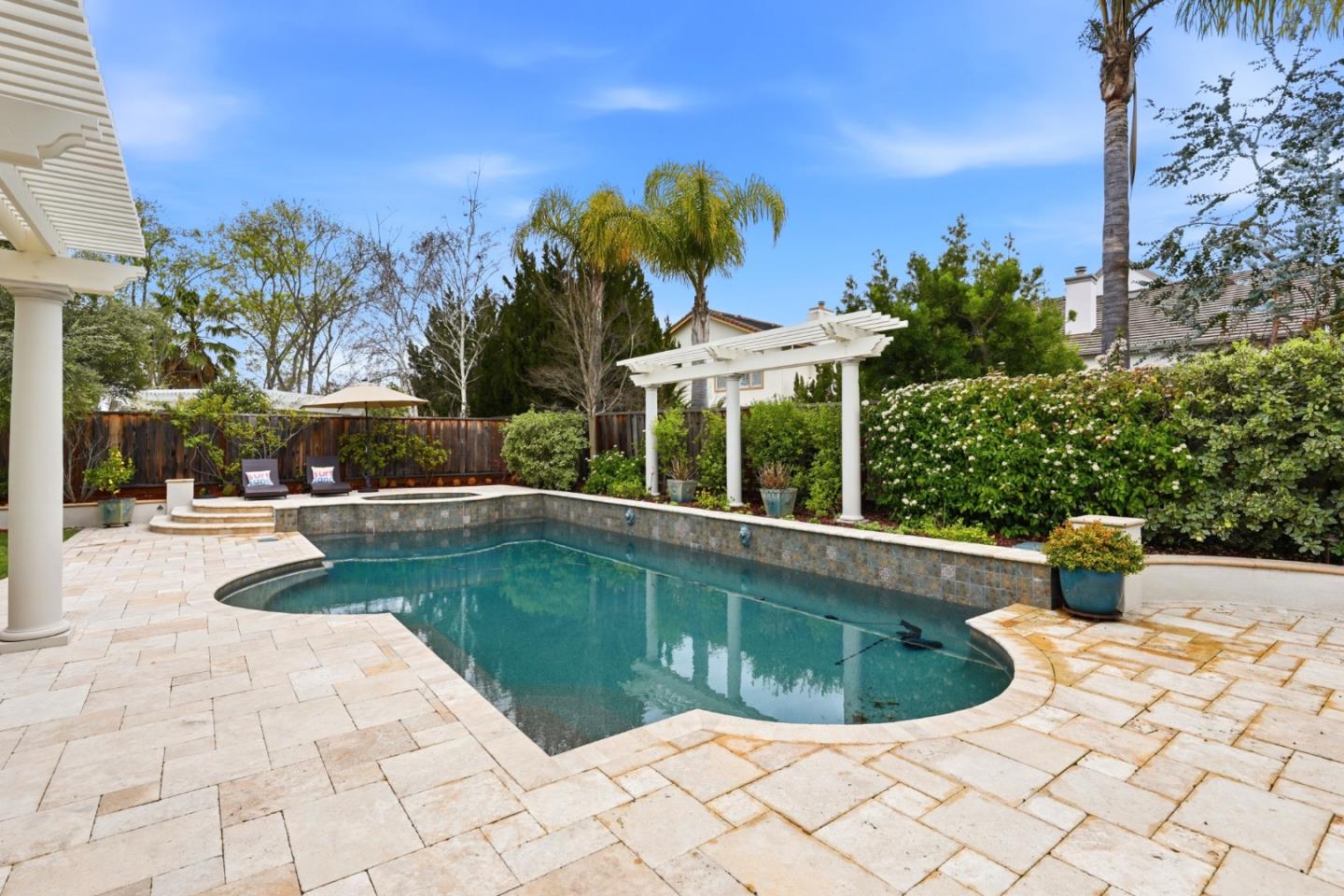1134 Falcon Ridge Court San Jose, CA 95120 - Photo 50 of 63 a view of outdoor space yard swimming pool and sitting area