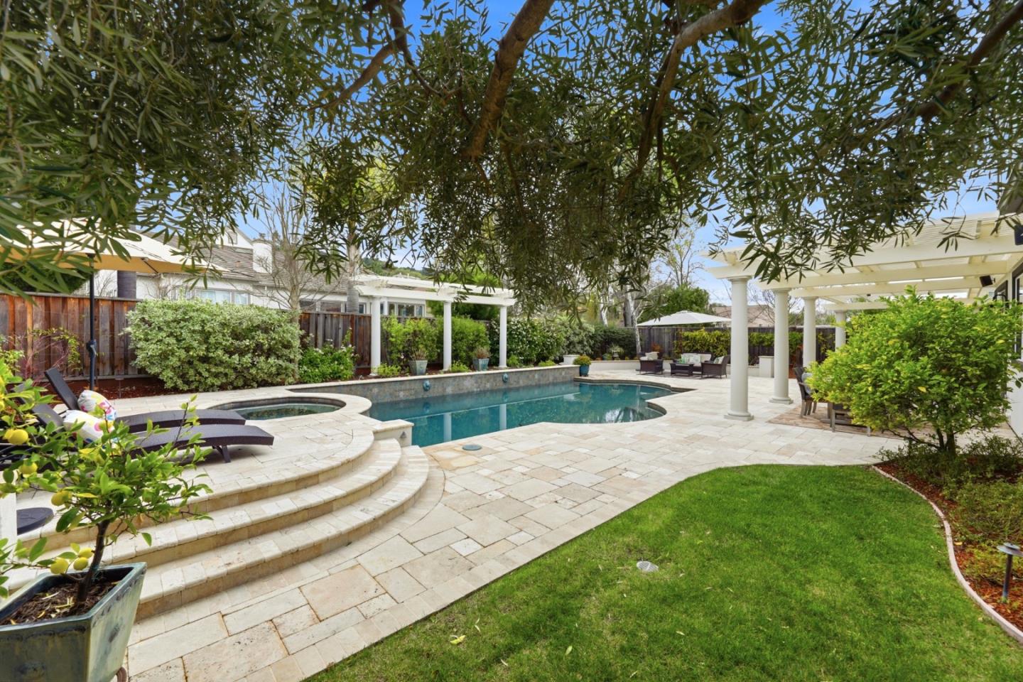 1134 Falcon Ridge Court San Jose, CA 95120 - Photo 54 of 63 a view of a house with sitting area and garden