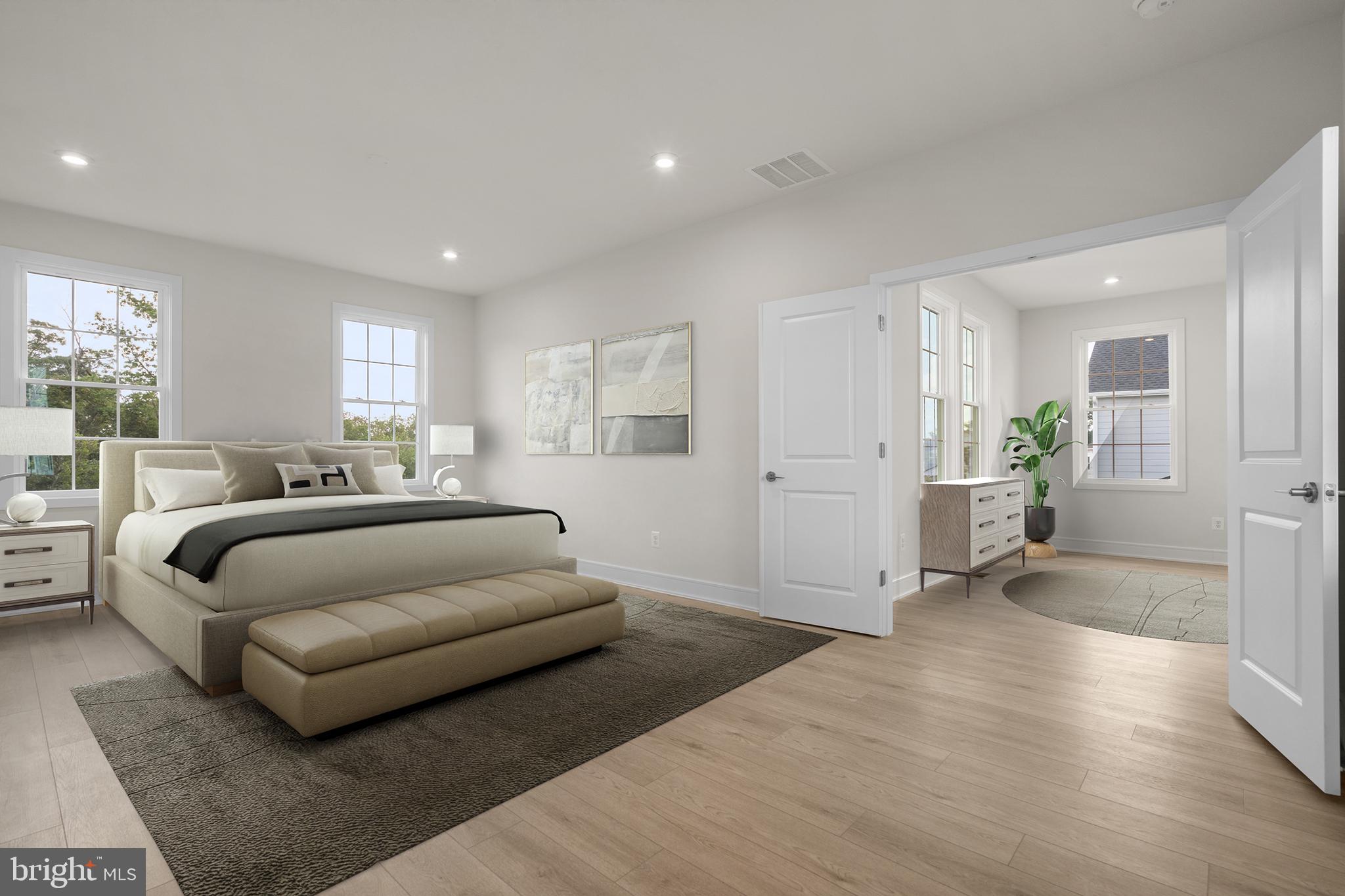 1013 Captain Richards Court Marshall, VA 20115 - Photo 6 of 44 a spacious bedroom with a bed and a couch