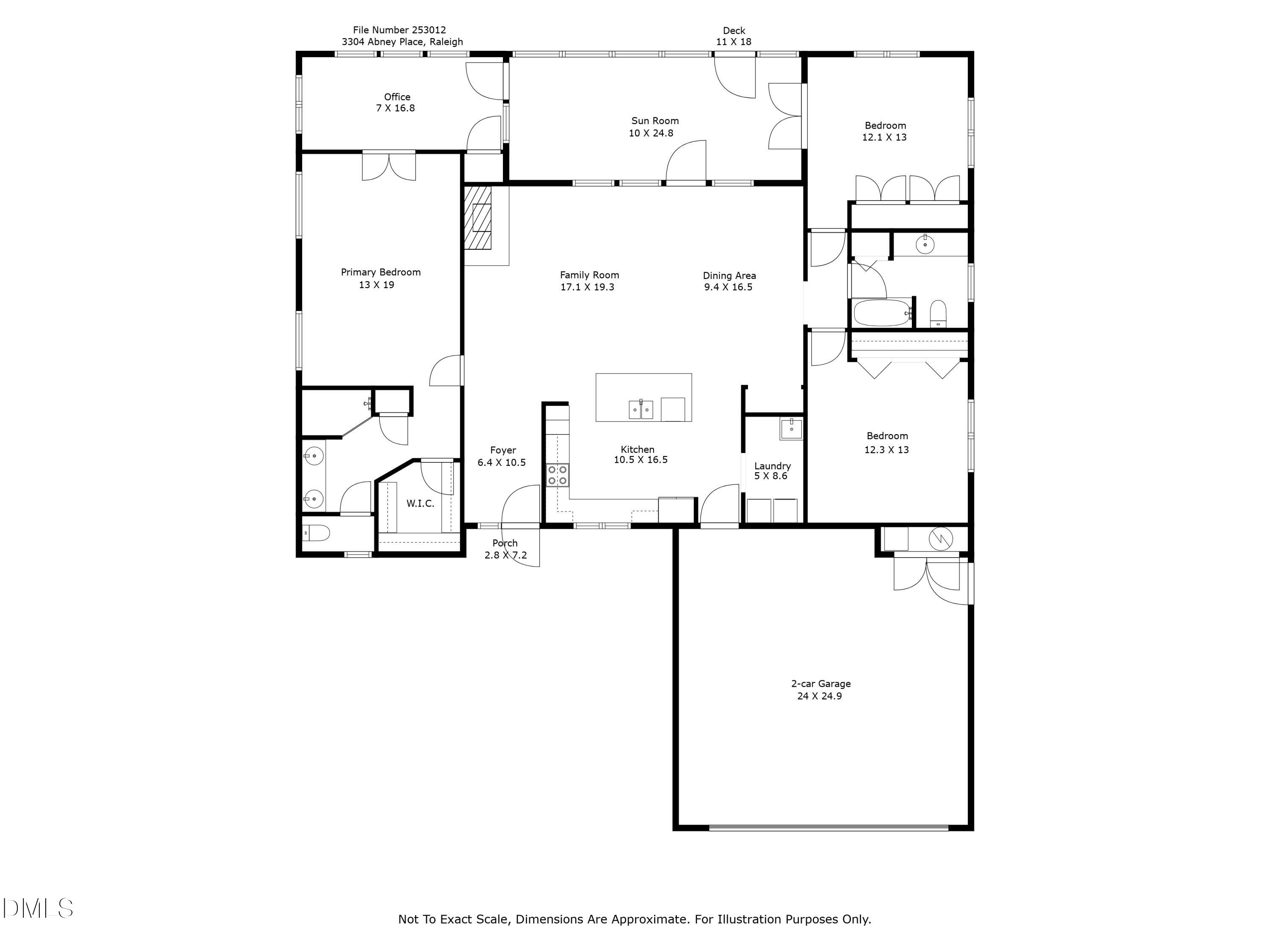 3304 Abney Place Raleigh, NC 27607 - Photo 55 of 55 Floor Plan