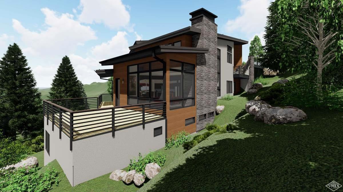3230 Katsos Ranch Road, Unit A Vail, CO 81657 - Photo 8 of 13 Rendering of the East Side large deck of