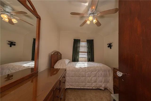 a front view of a house with patio