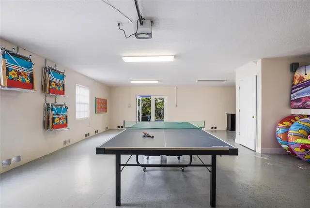 a workspace with furniture and window