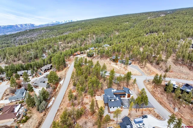 a view of city and mountain