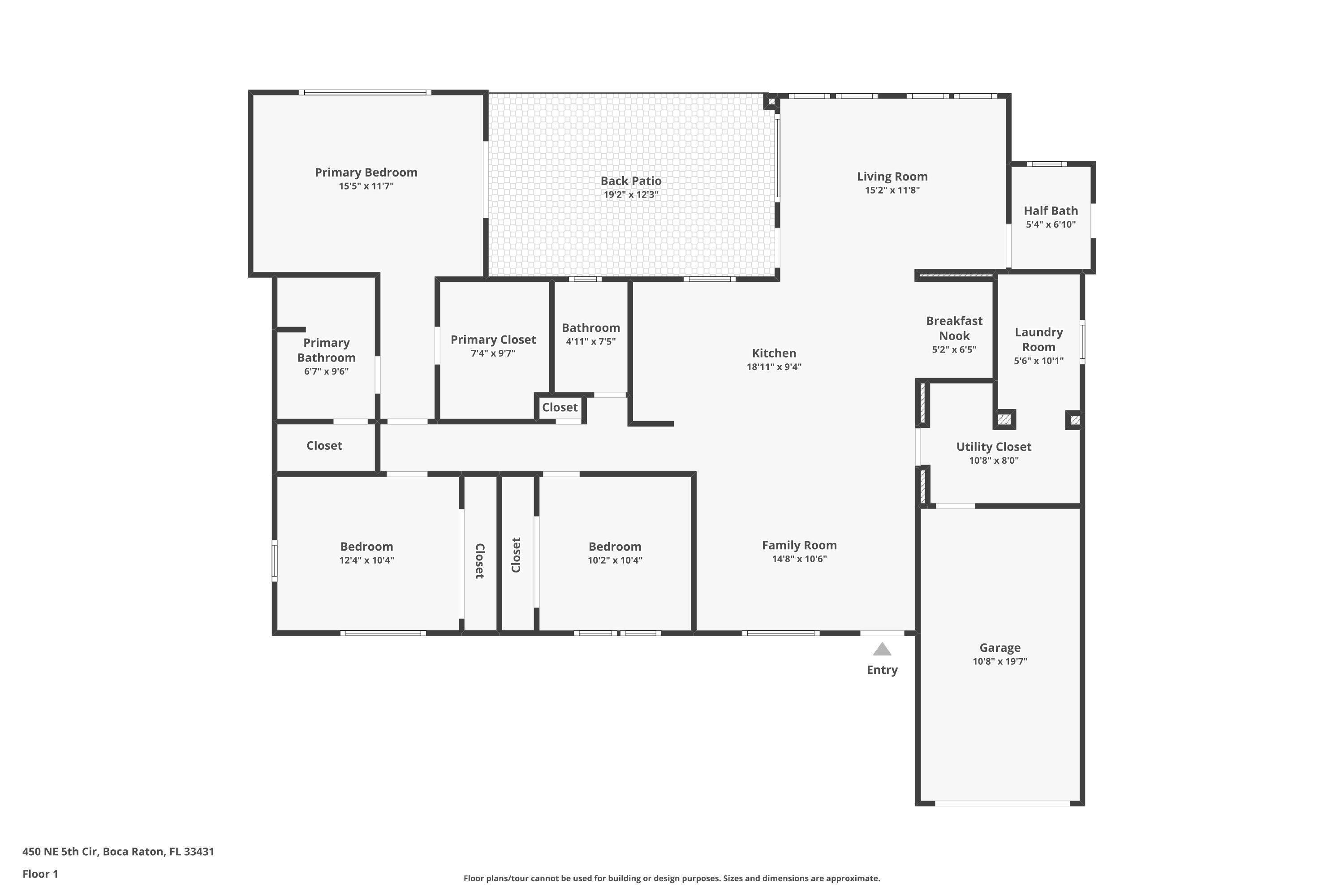 450 Northeast 5th Circle Boca Raton, FL 33431 - Photo 46 of 46 Floor Plan