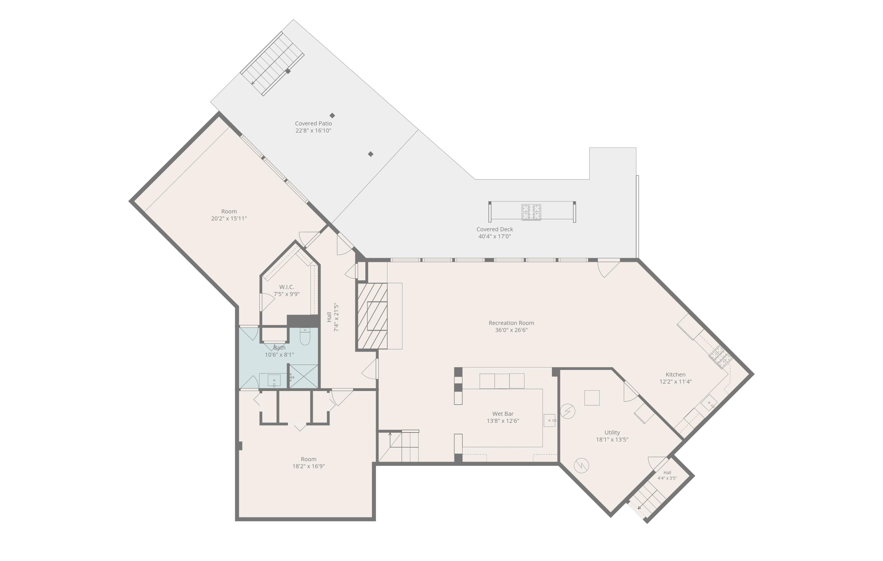 11465 Clinton Road Rives Junction, MI 49277 - Photo 20 of 20 Walkout Level Floor Plan
