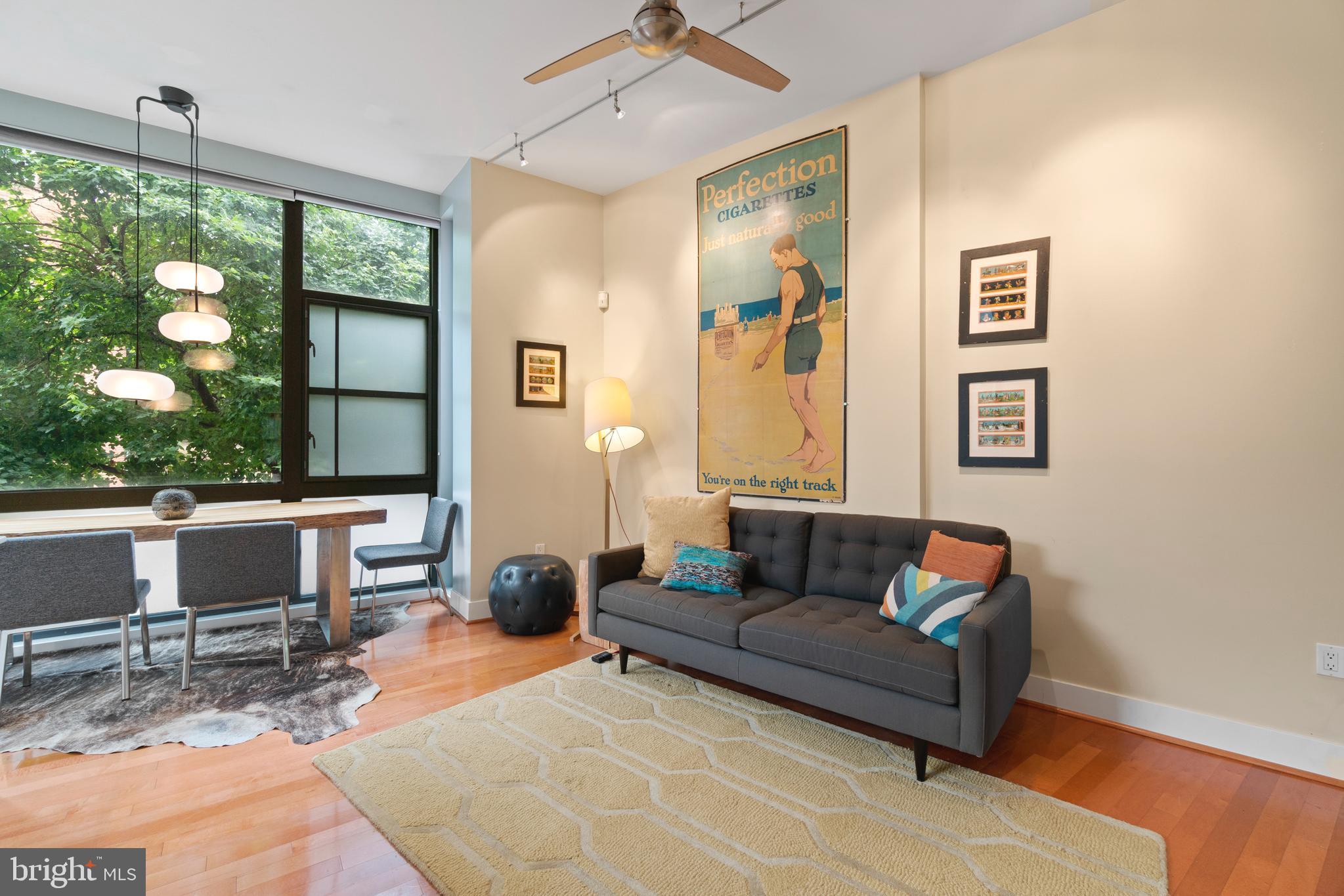 2426 Ontario Road Northwest, Unit 201 Washington, DC 20009 - Photo 2 of 19 a living room with furniture and a window