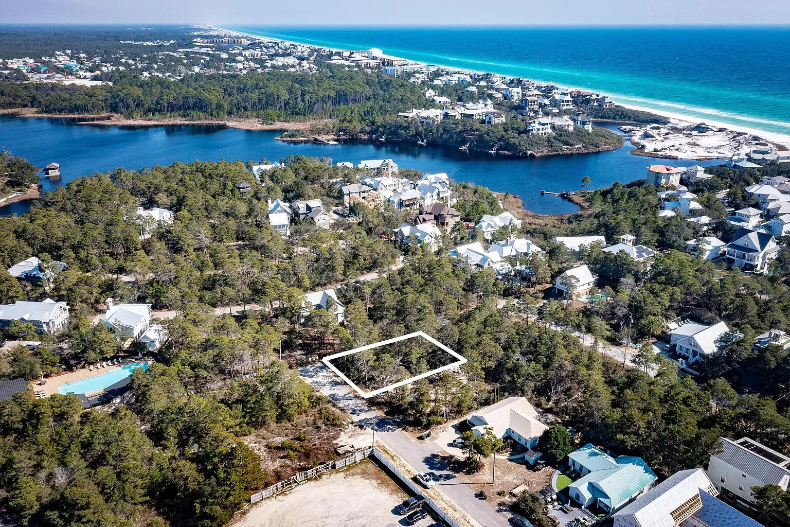 0 Vicki Street Santa Rosa Beach, FL 32459 - Photo 2 of 5 an aerial view of multiple house