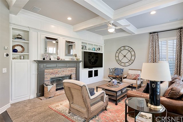 25907 Franklin Lane Stevenson Ranch, CA 91381 - Photo 19 of 58 Great look at built ins and Fireplace in Family Room