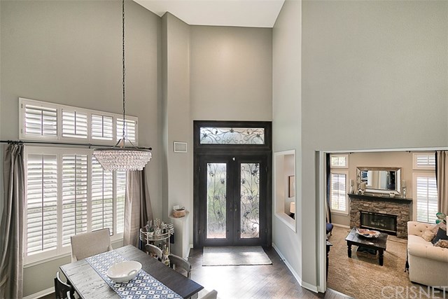 25907 Franklin Lane Stevenson Ranch, CA 91381 - Photo 9 of 58 Another view of the front doors, high ceilings and gorgeous chandelier
