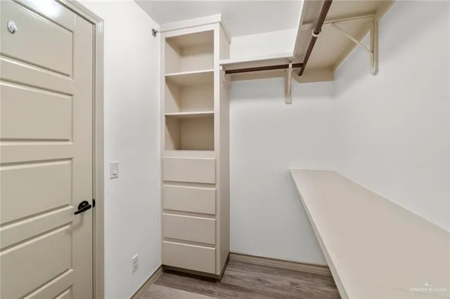 a view of walk in closet