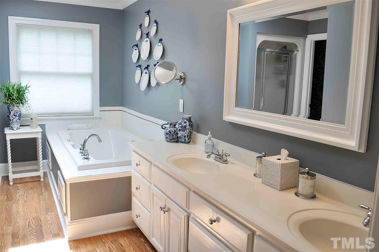 3161 Fieldstone Lane Mebane, NC 27302 - Photo 5 of 30 a bathroom with a sink and a mirror