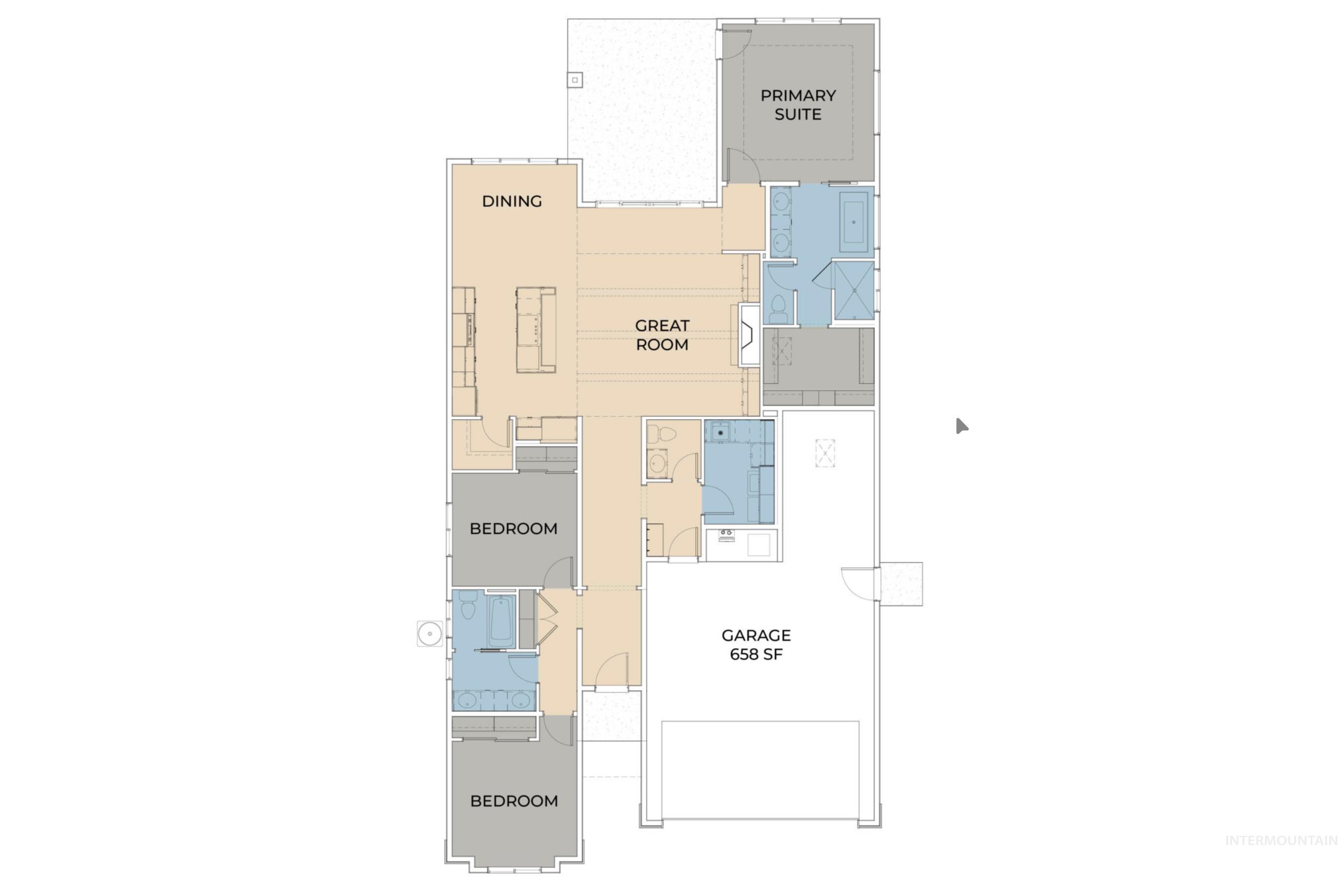 1081 East Crescendo Street Meridian, ID 83642 - Photo 3 of 3 View of floor plan / room layout