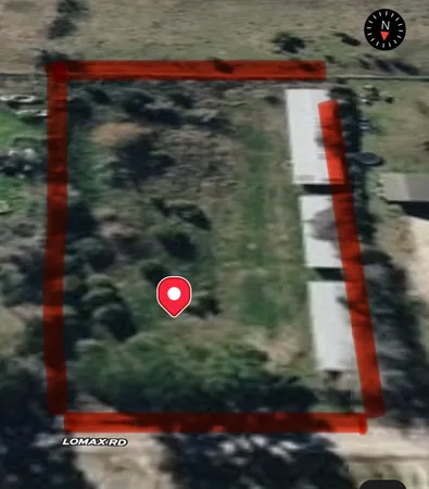 a view of a red gate