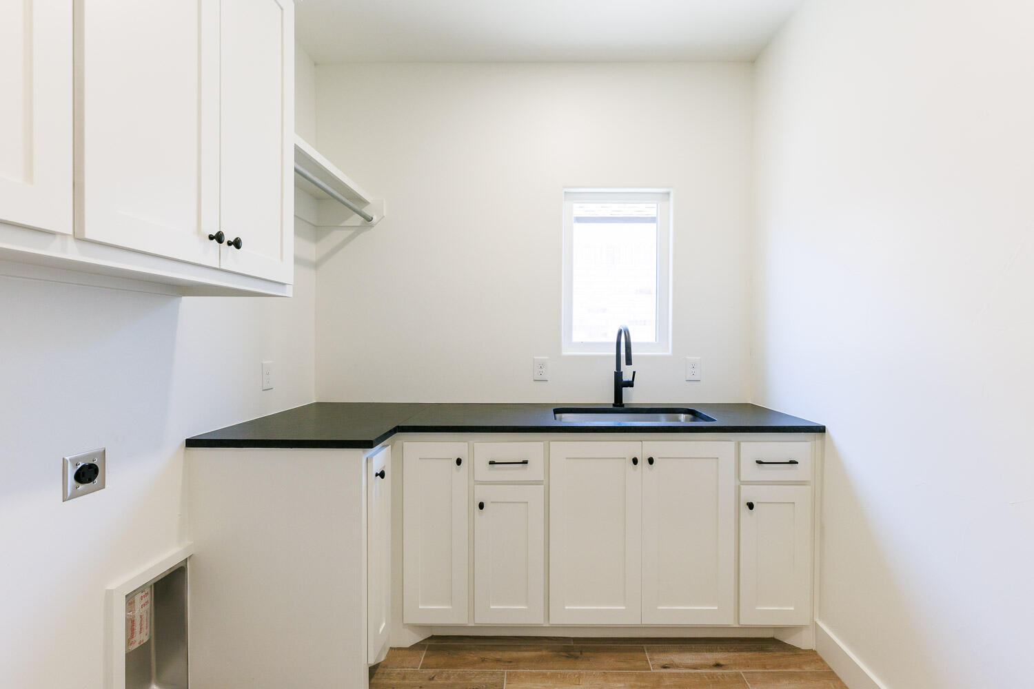 3634 144th Street Lubbock, TX 79423 - Photo 50 of 55 a bathroom with a granite countertop sink and a mirror
