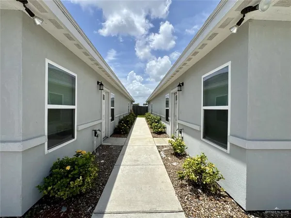 a front view of a house