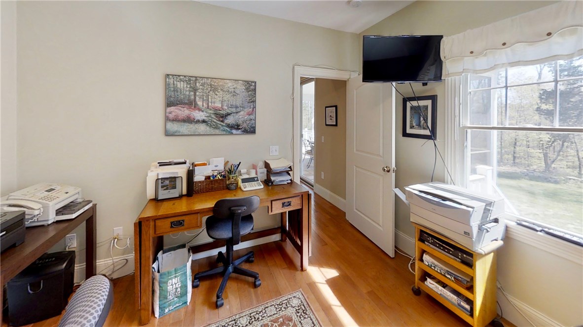 84 Chase Hill Road Hopkinton, RI 02804 - Photo 18 of 27 Office/bedroom, hardwoods bright light