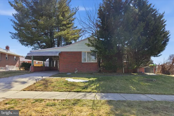 a view of a yard in front of a house